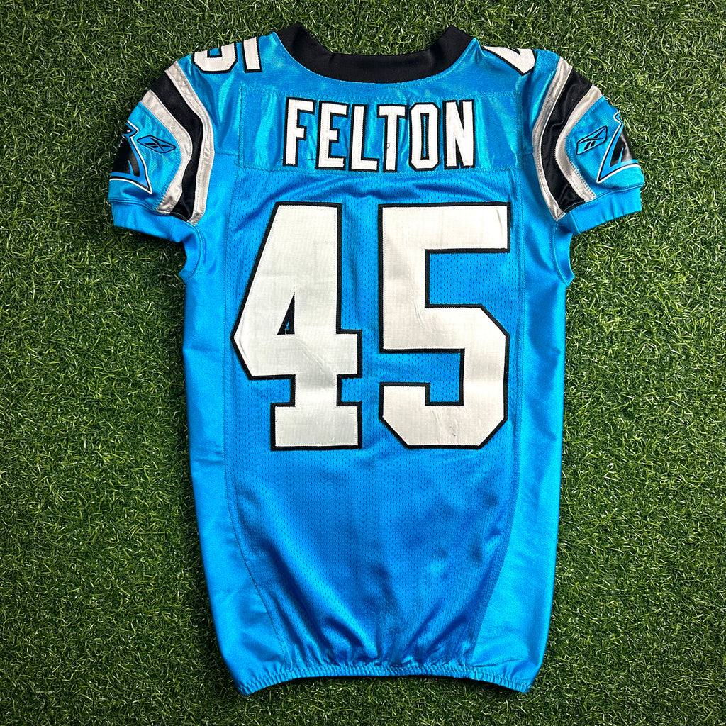 2011 Reebok NFL Game Used Worn Jersey Carolina Panthers Jerome Felton 3 Games