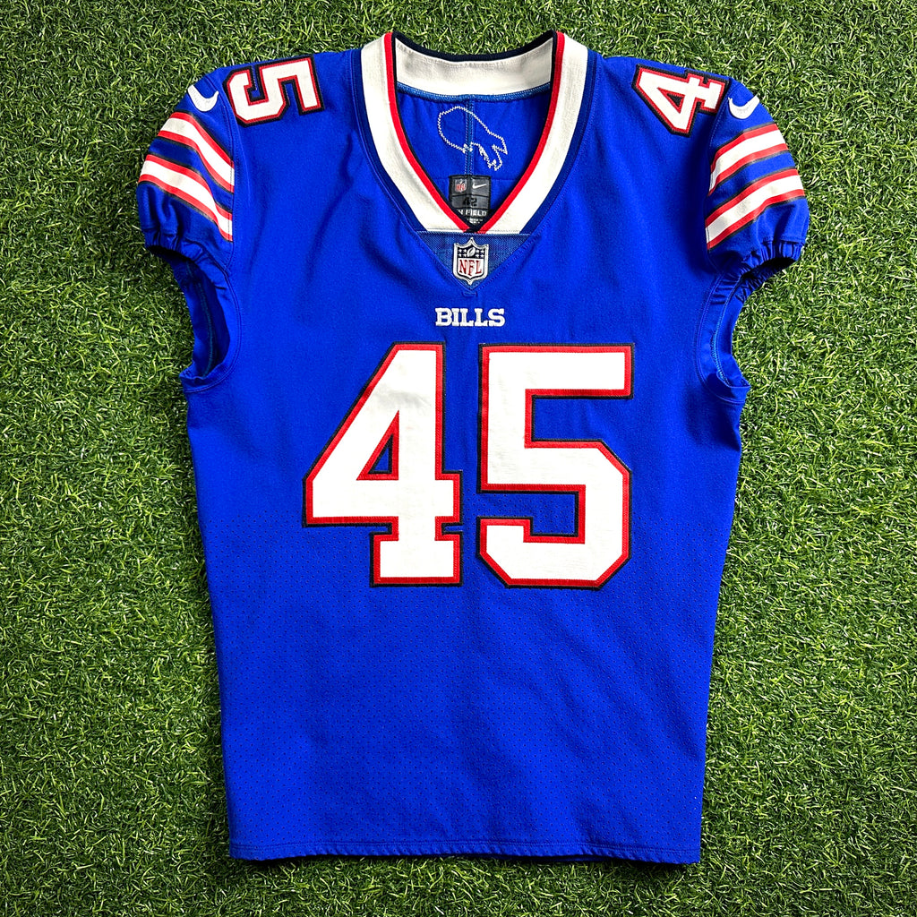 Nike NFL Game Used Blue Jersey Buffalo Bills Christian Wade & Marcus Murphy Team COA