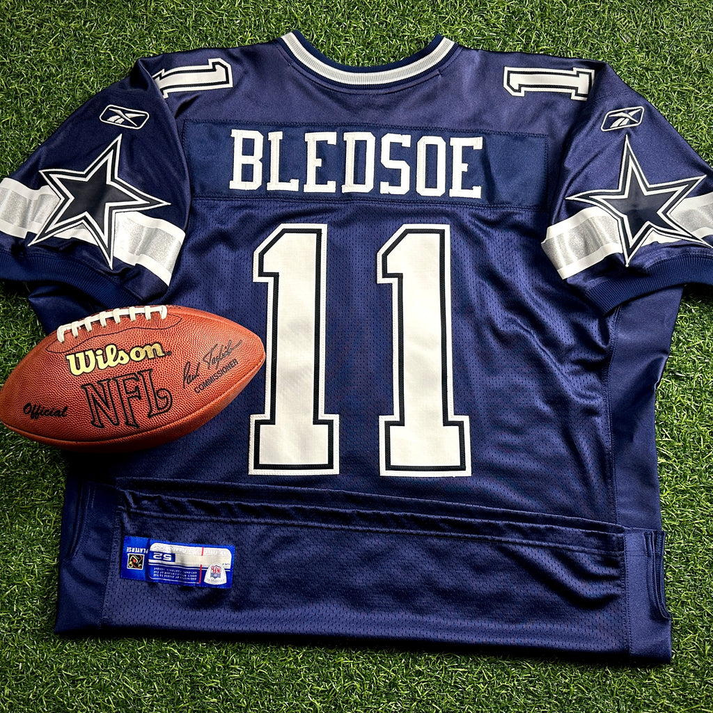 2005 Reebok NFL Authentic Jersey Dallas Cowboys Drew Bledsoe Sz. 52 Vintage