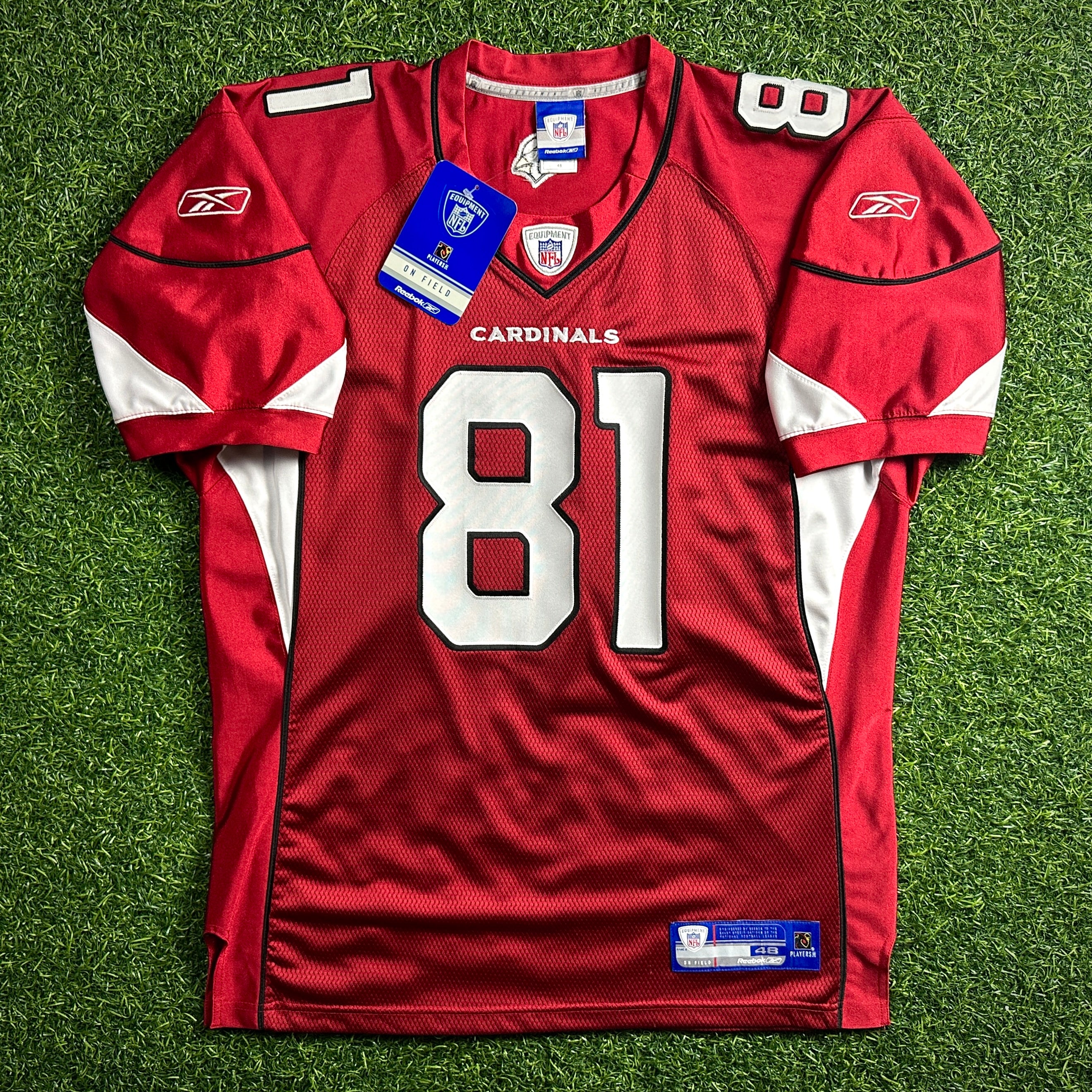 New! 2007 Reebok NFL Authentic Jersey Arizona Cardinals Anquan Boldin Sz. 48 NWT