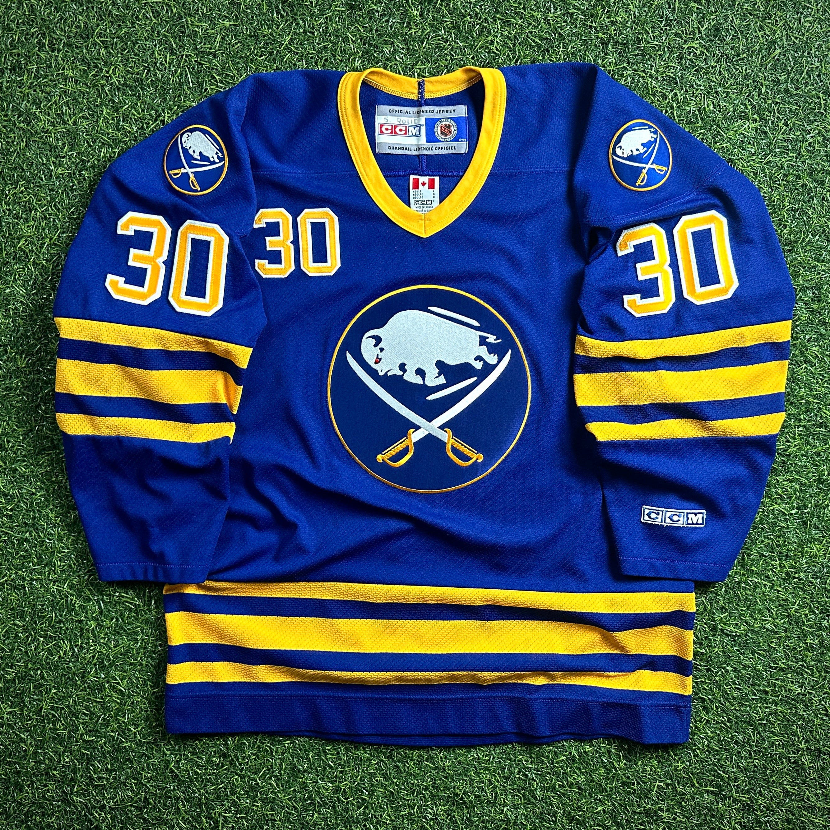 2006 CCM NHL Buffalo Sabres Alternate Jersey Ryan Miller Sz L Vintage MiC