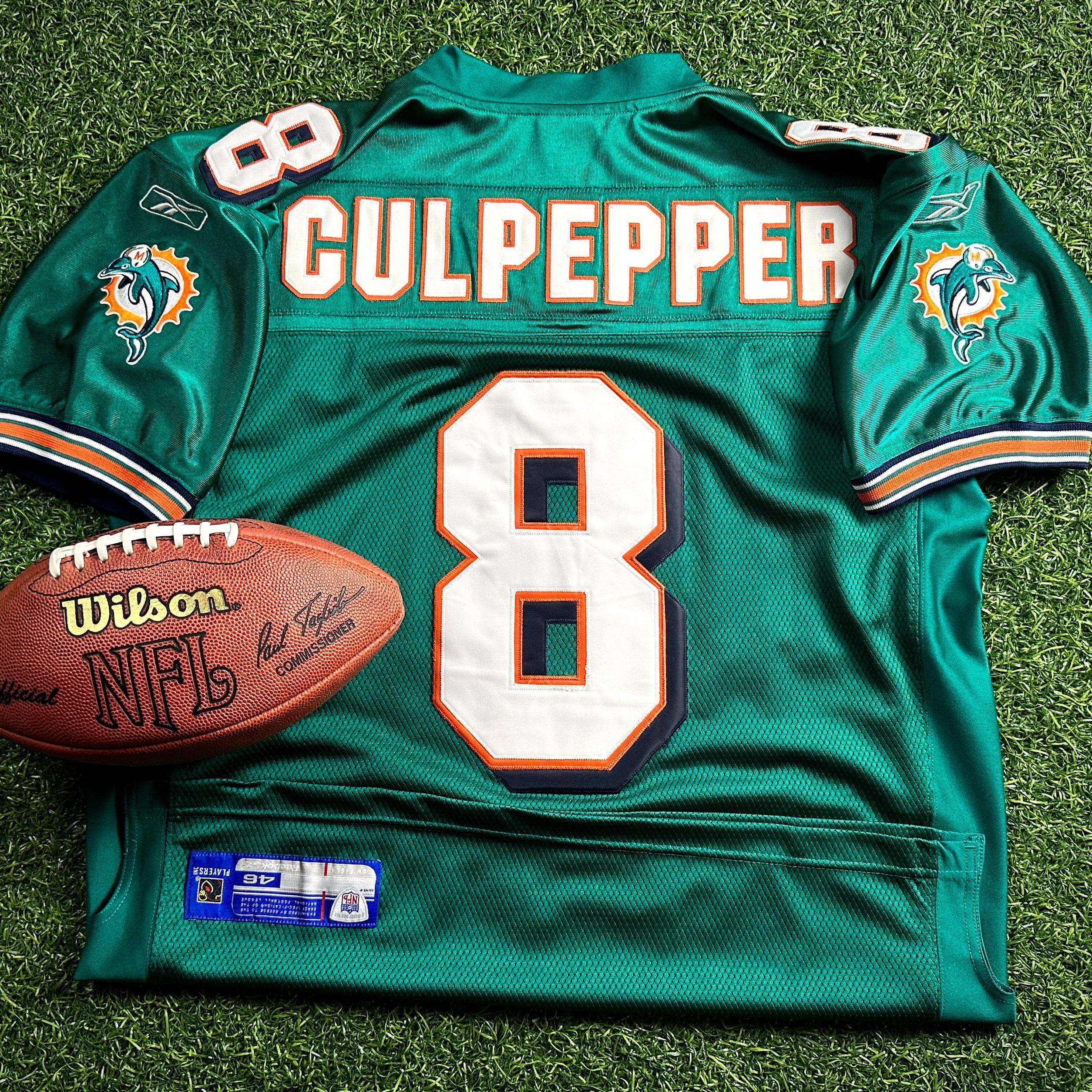 New! 2006 Reebok NFL Authentic Jersey Miami Dolphins Daunte Culpepper Sz. 46 NWT