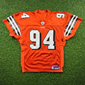 2003 Reebok NFL Authentic Team-Issued Jersey Cleveland Browns Gerard Warren Sz. 46 Orange Alternate