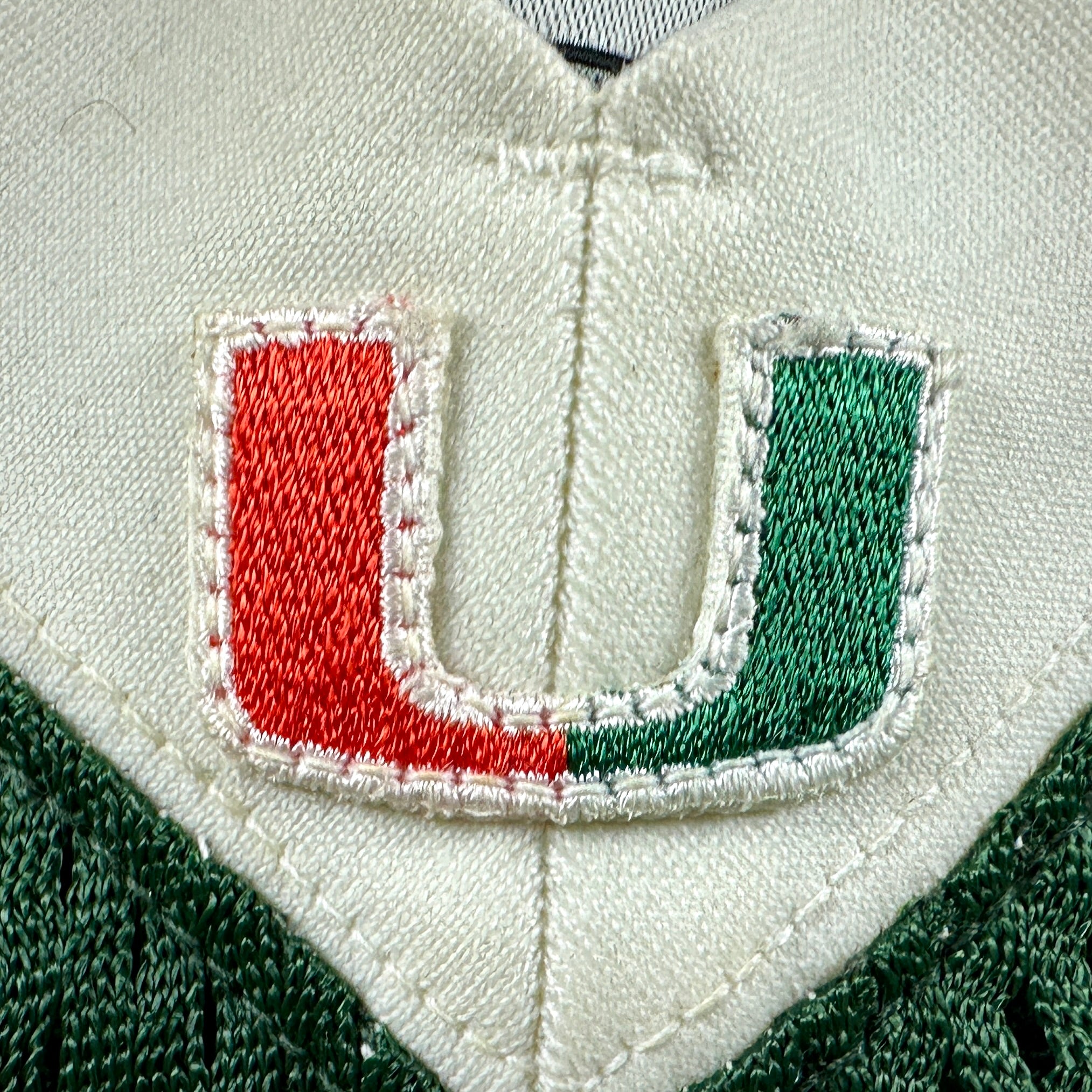 1999 Nike NCAA Game-Used Jersey Miami Hurricanes Jermell Weaver Sz. 48 Set 1