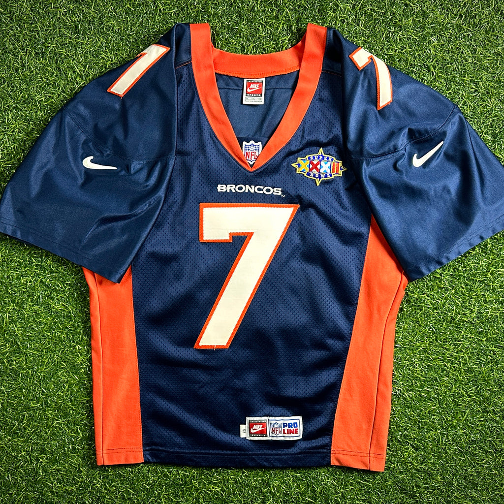 1997 Nike NFL Authentic Jersey Denver Broncos John Elway Super Bowl XXXII HOF