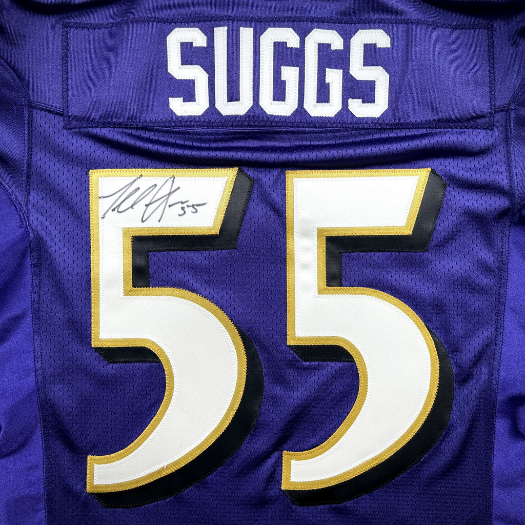 2011 Reebok NFL Authentic Team-Issued Game Jersey Baltimore Ravens Terrell Suggs Autograph PSA Cert