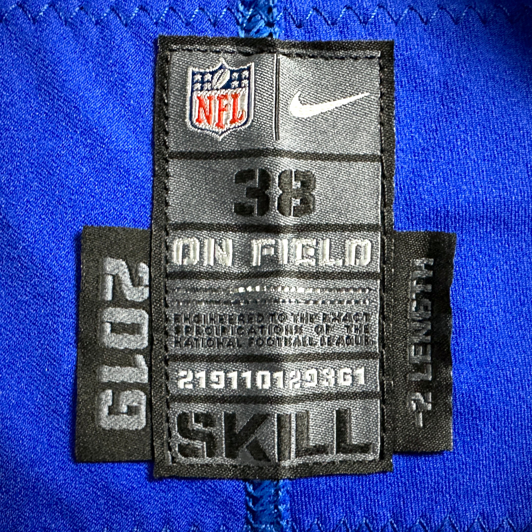 2019 Nike NFL Game Issued Jersey Buffalo Bills Cole Beasley Sz. 38 Team COA