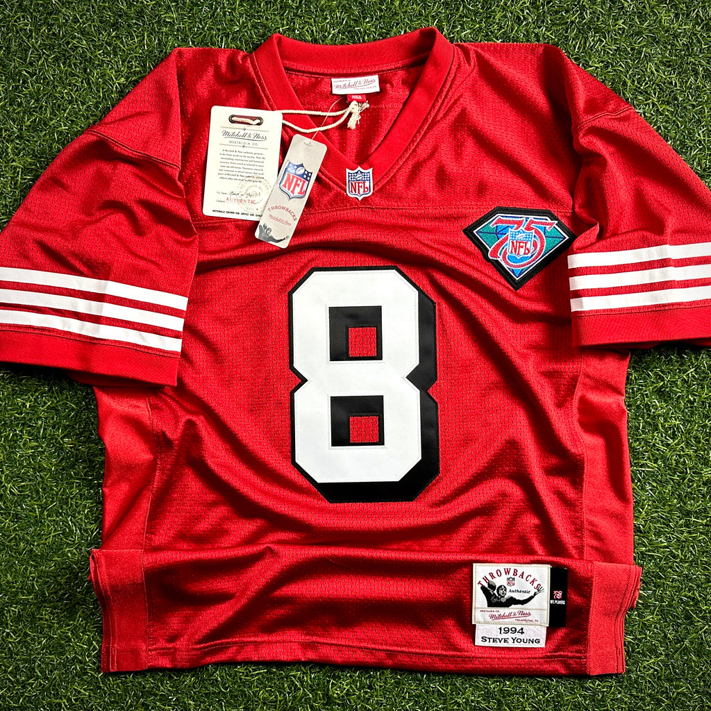 New! Mitchell & Ness 1994 Authentic Jersey San Francisco 49ers Steve Young Sz 44