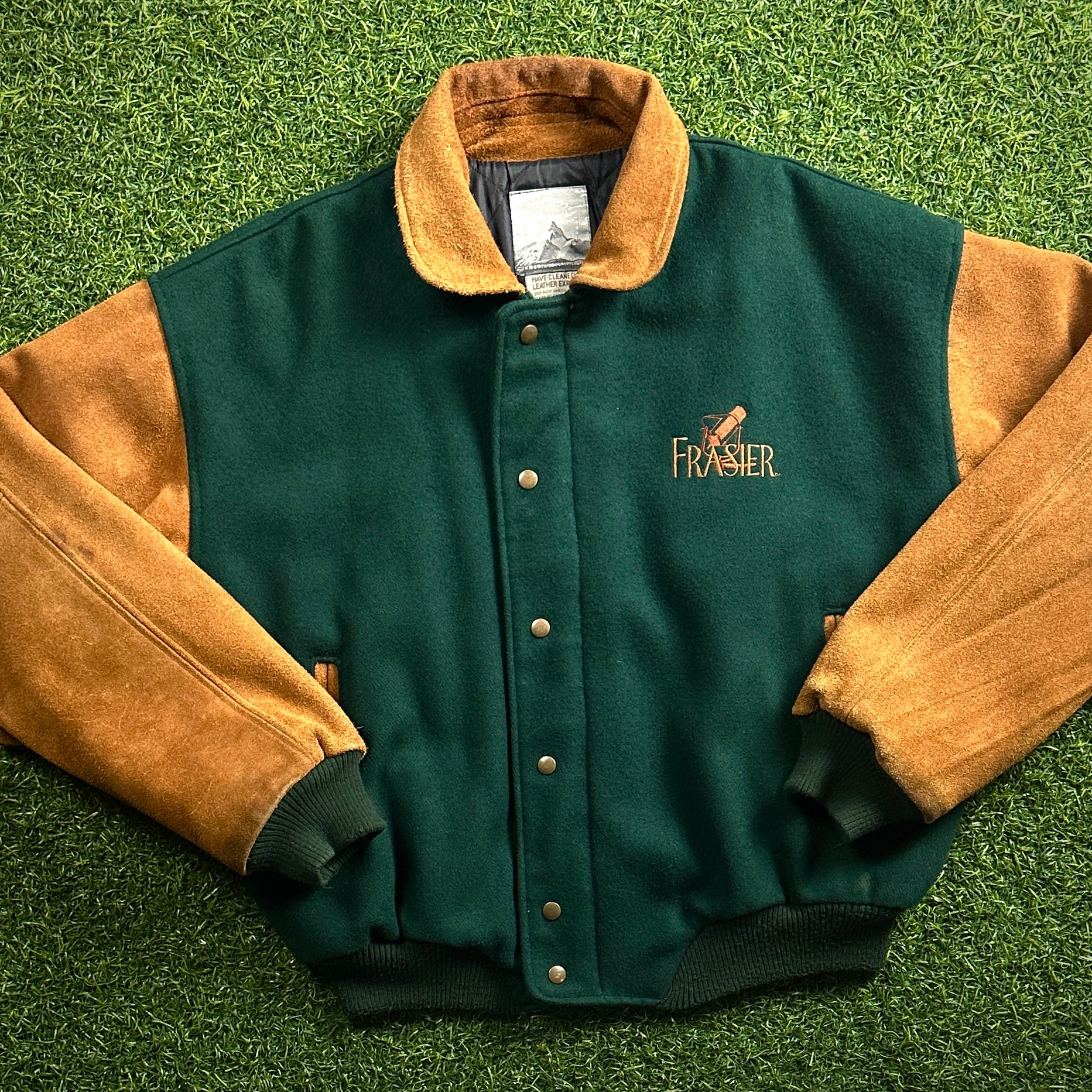 Paramount Pictures NBC Frasier Cast & Crew Jacket Sz. L 90’s Vintage Leather