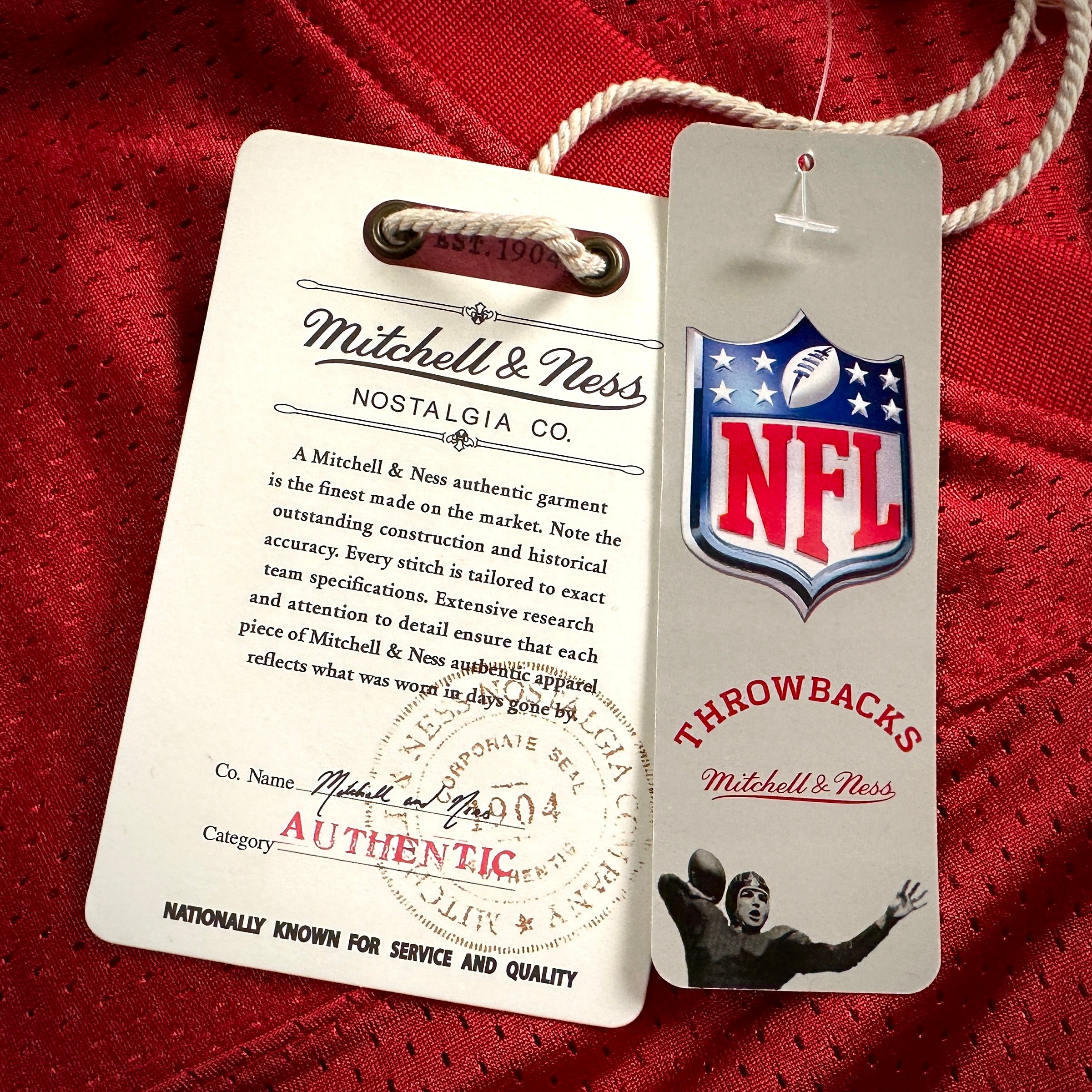 New! Mitchell & Ness 1994 Authentic Jersey San Francisco 49ers Steve Young Sz 44