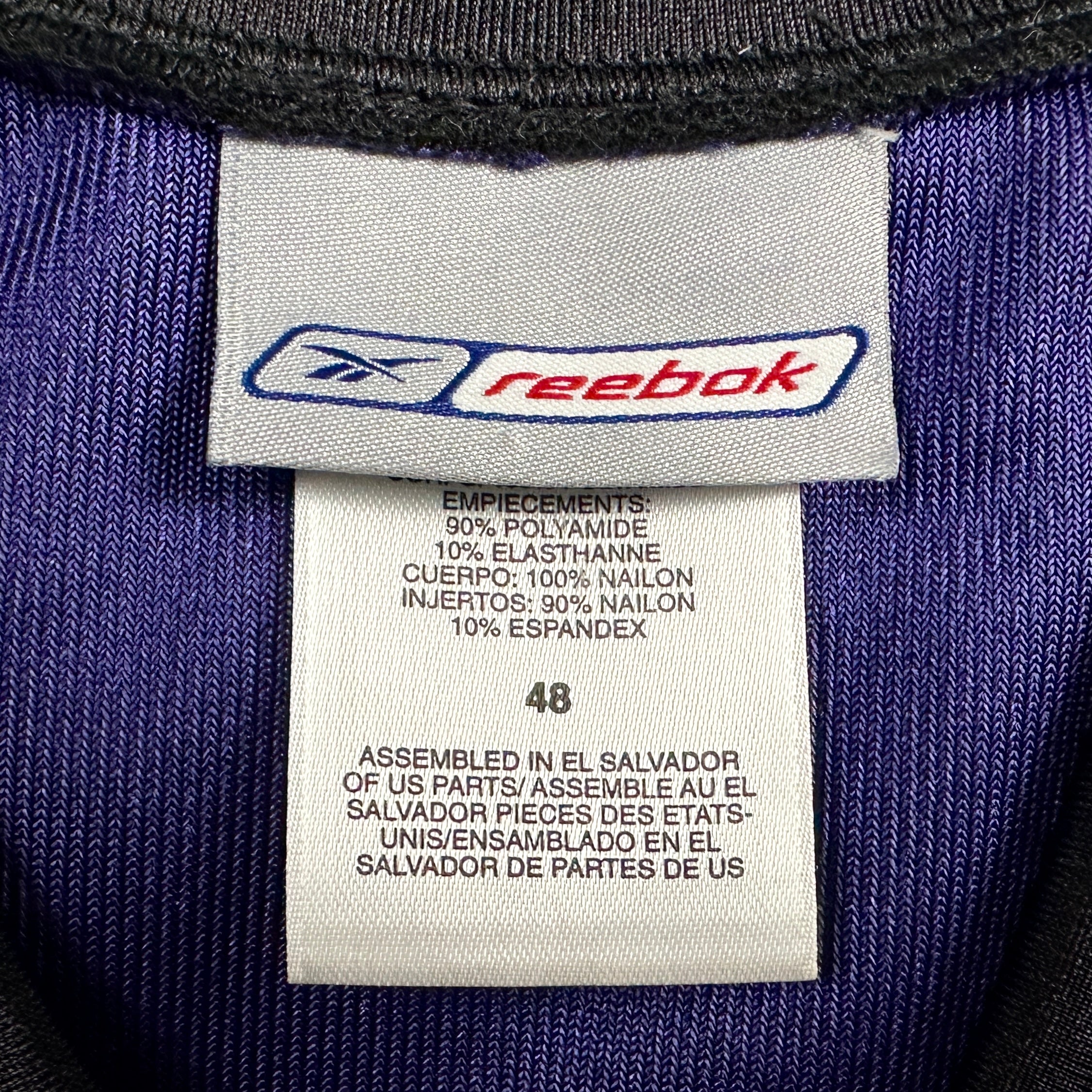 2001 Reebok NFL Authentic Jersey Baltimore Ravens Jamal Lewis Sz. 48 Helmet Tag