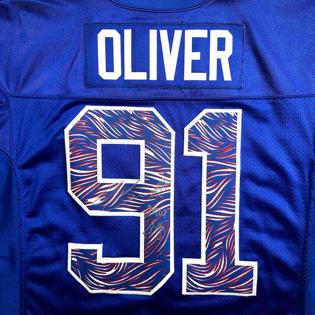 8/11/2021 Nike NFL Game Used Practice Jersey Buffalo Bills Ed Oliver Autograph