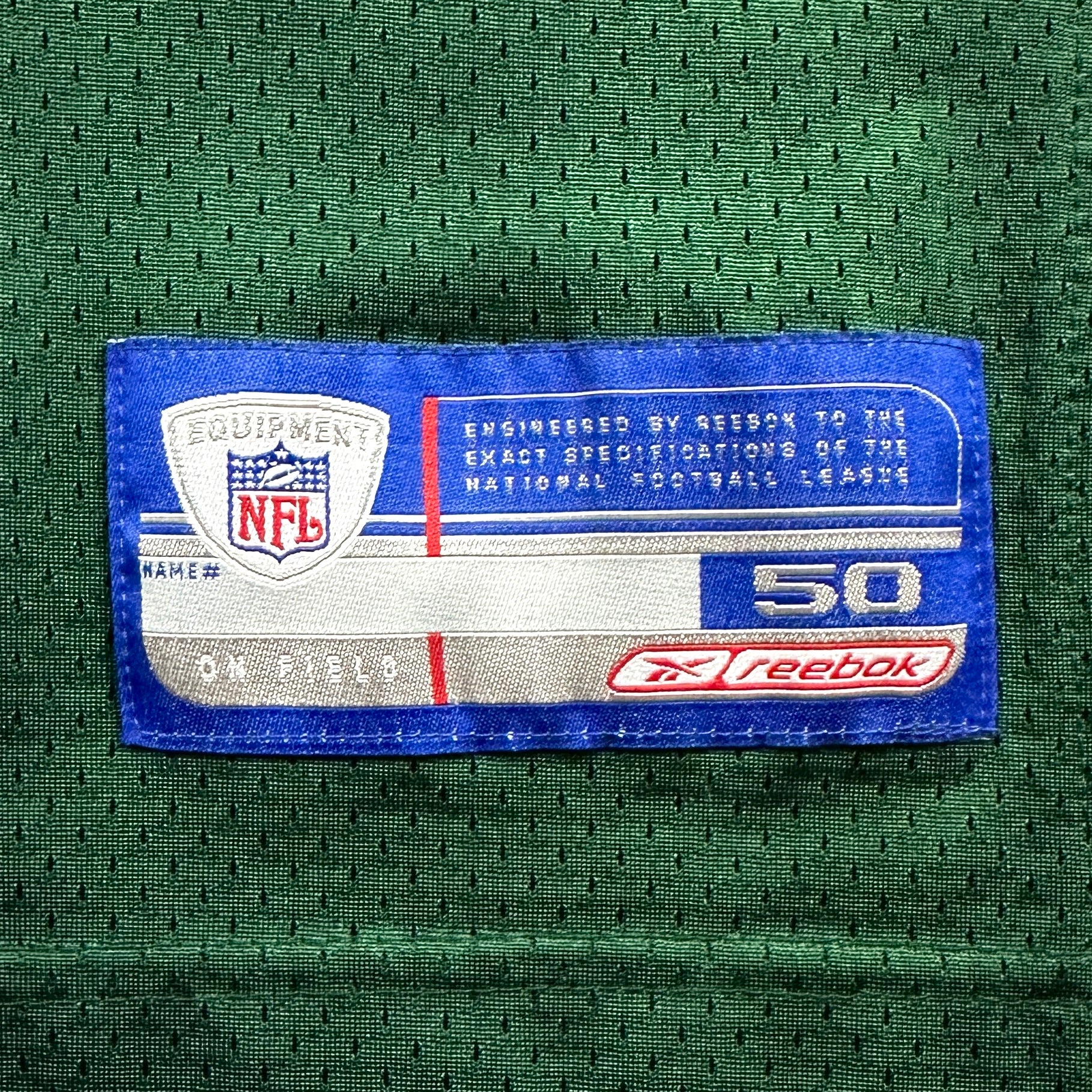2003 Reebok NFL Authentic Jersey Green Bay Packers Brett Favre Sz. 50 Lambeau Patch