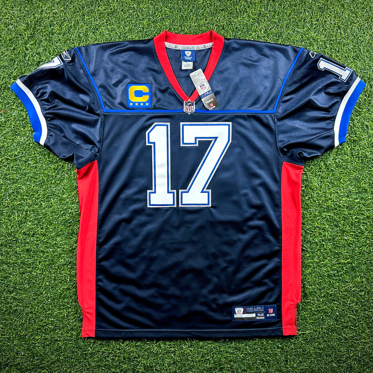 New! Reebok NFL Authentic Reverse Retro Jersey Buffalo Bills Josh Allen Sz. 52