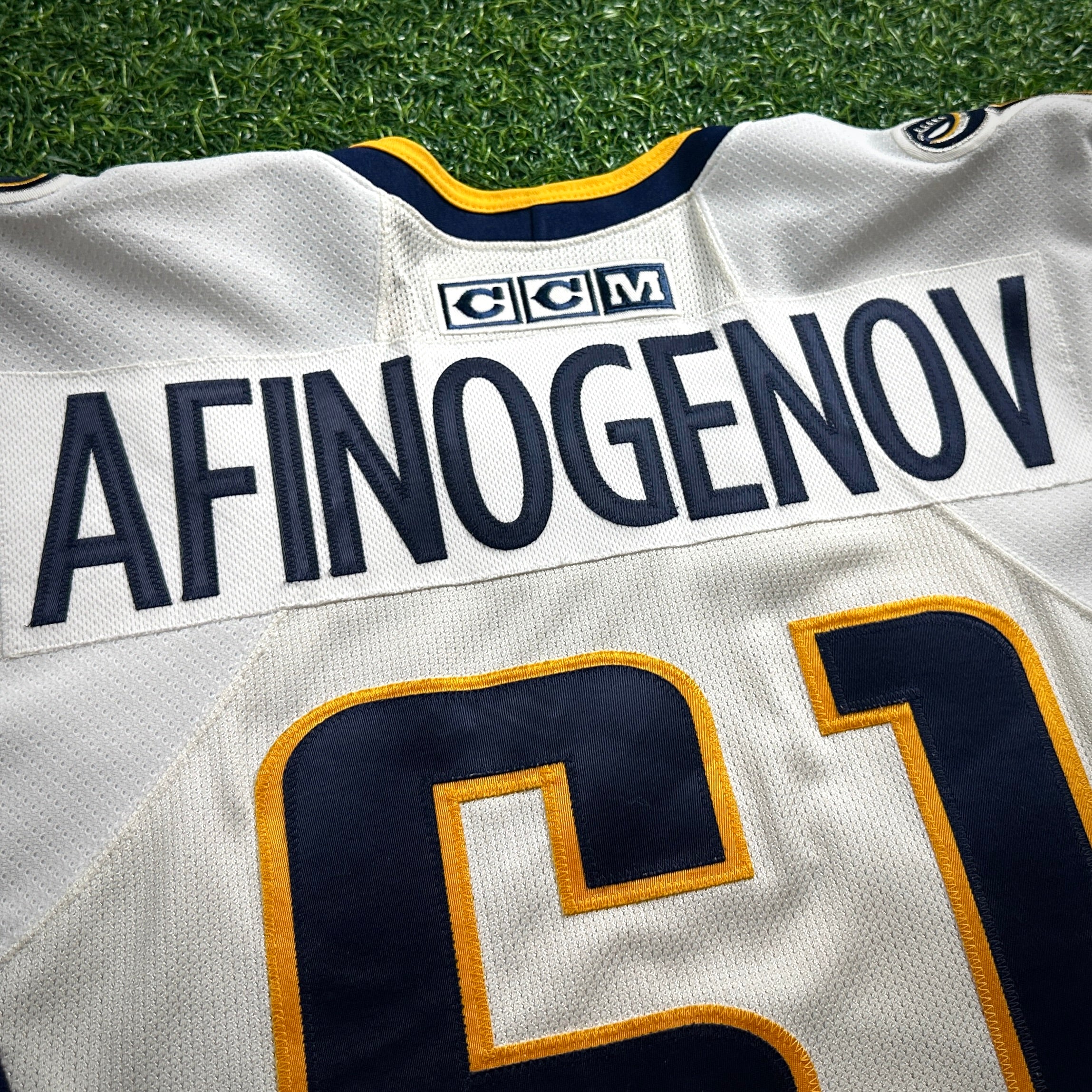 2006 CCM NHL Jersey Buffalo Sabres Maxim Afinogenov Sz. L Slug Vintage White