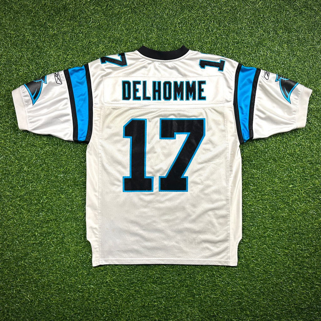 2003 Reebok NFL Authentic Jersey Carolina Panthers Jake Delhomme Sz. 48 Vintage