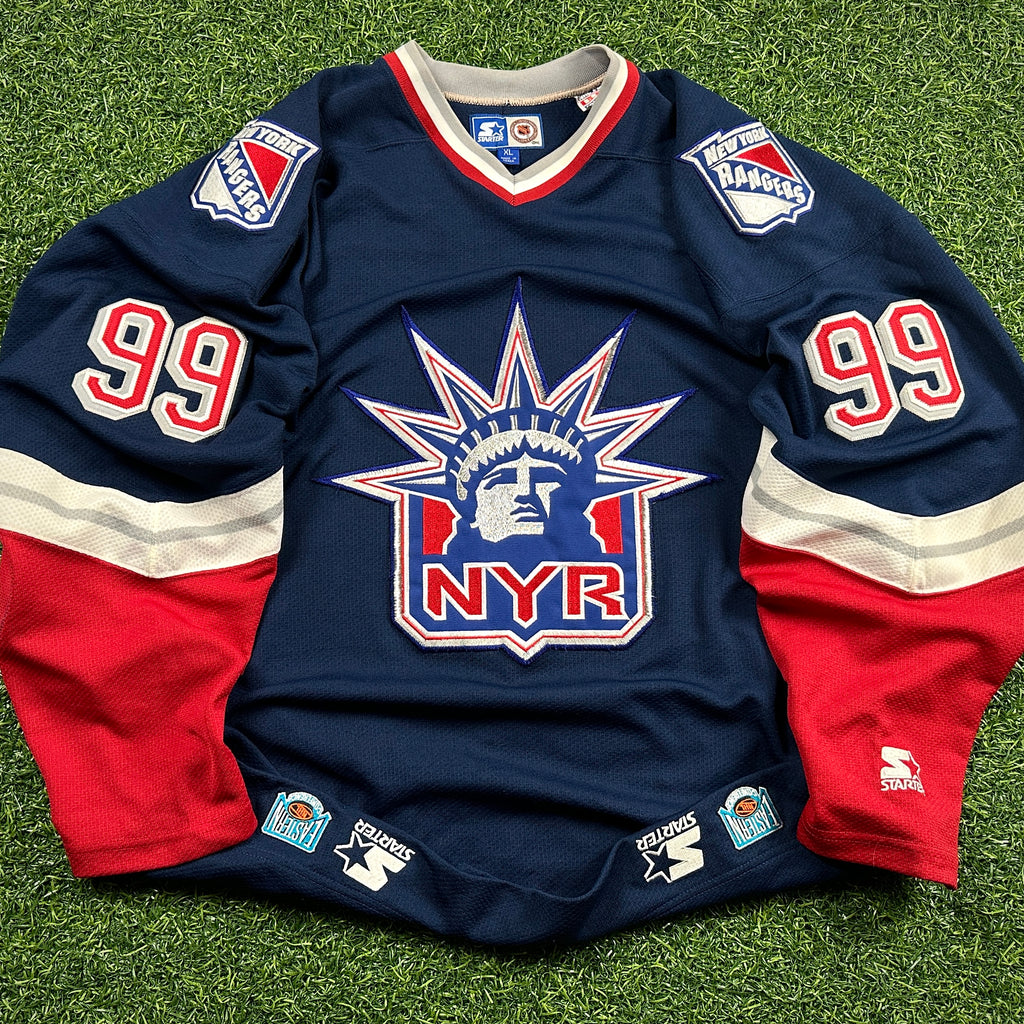 1997 Starter NHL Jersey New York Rangers Wayne Gretzky Sz. XL Liberty Vintage