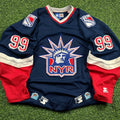 1997 Starter NHL Jersey New York Rangers Wayne Gretzky Sz. XL Liberty Vintage