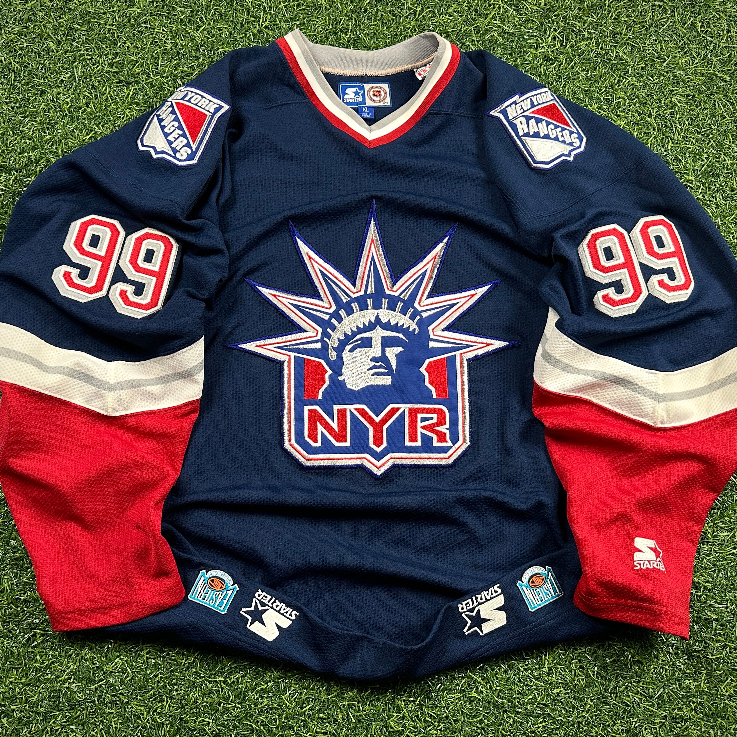 1997 Starter NHL Jersey New York Rangers Wayne Gretzky Sz. XL Liberty Vintage