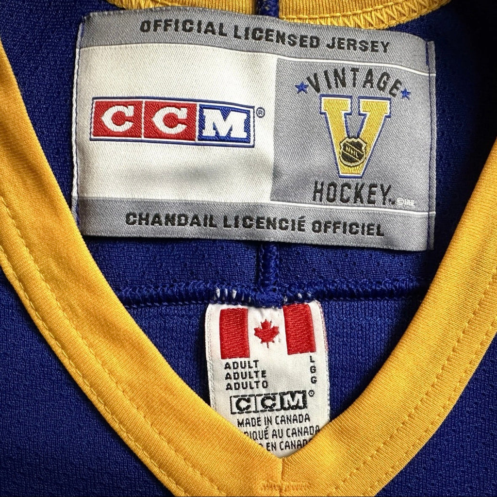 CCM NHL Vintage 1980 Jersey Buffalo Sabres Danny Gare Throwback Sz. L Olympics