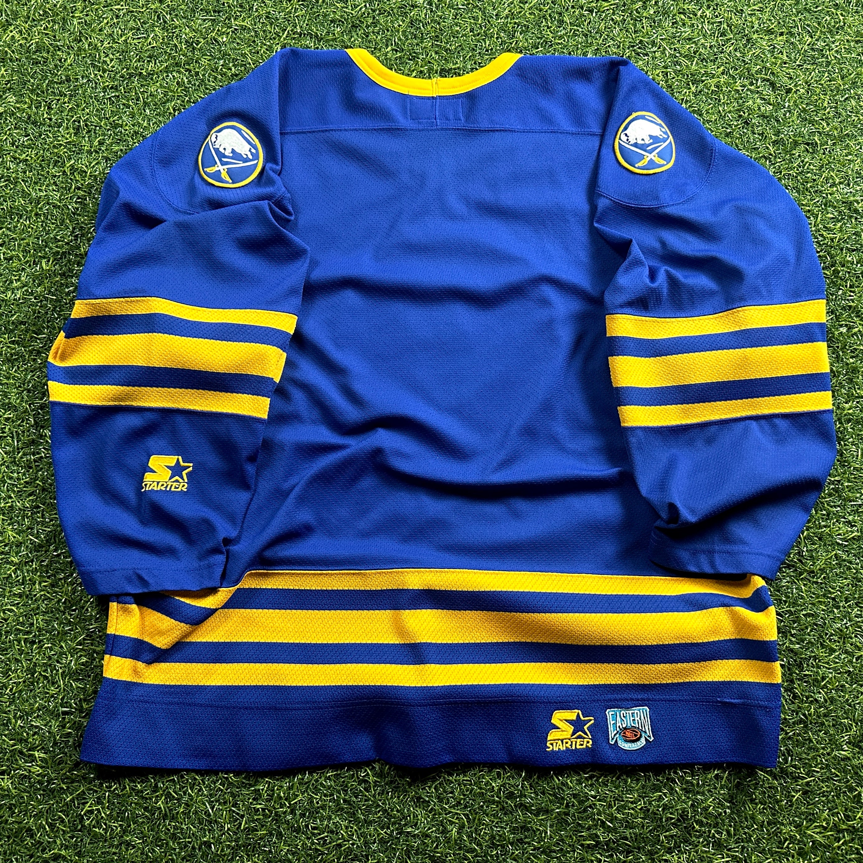 1995 Starter NHL Jersey Buffalo Sabres Blue Away Sz. 2XL Vintage