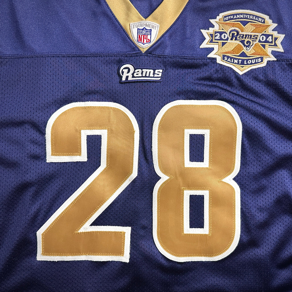 2004 Reebok NFL Authentic Jersey St. Louis Rams Marshall Faulk Sz 52 Vintage HOF