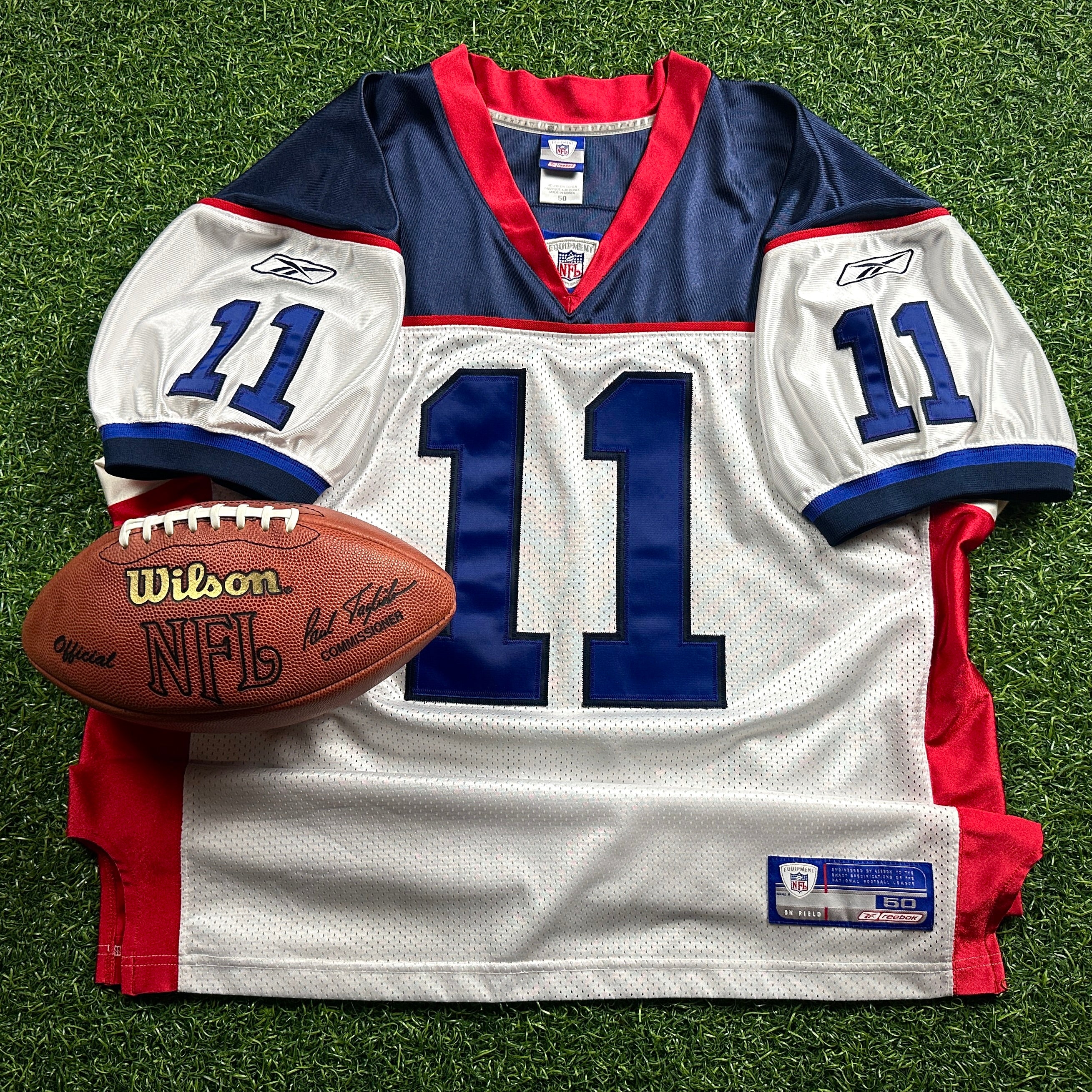 2002 Reebok NFL Authentic Jersey Buffalo Bills Drew Bledsoe Sz. 52 Vintage