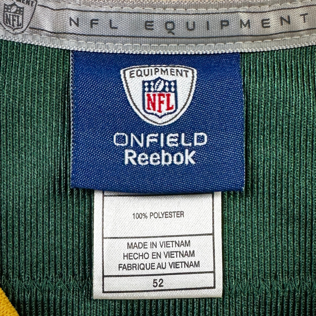 Reebok NFL Authentic Jersey Green Bay Packers Brett Favre Sz. 52 Vintage
