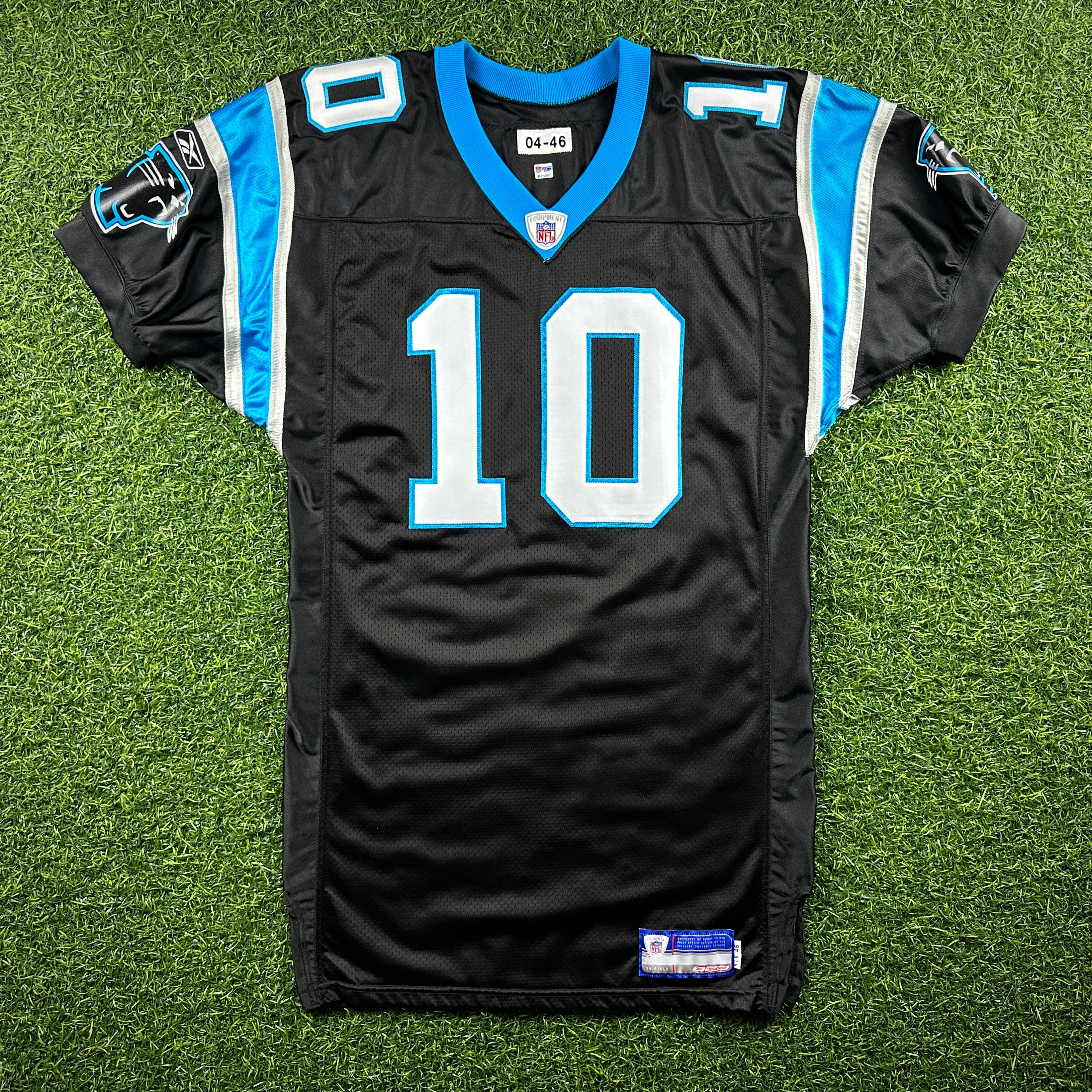 2004 Reebok NFL Team-Issued Game Jersey Carolina Panthers Todd Sauerbrun Sz. 46 Autograph PSA