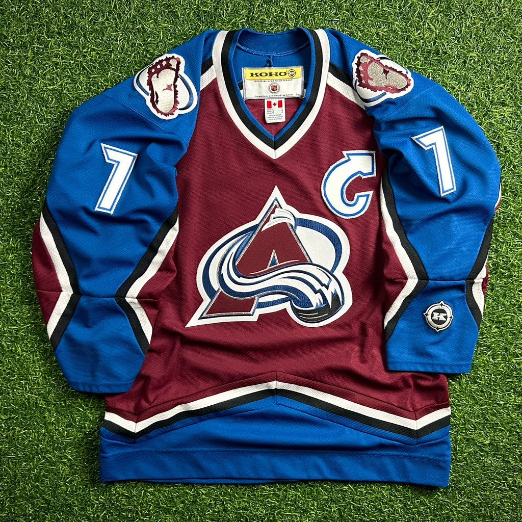 Koho NHL X NFL Mashup Jersey Colorado Avalanche John Elway Sz. L Denver Broncos
