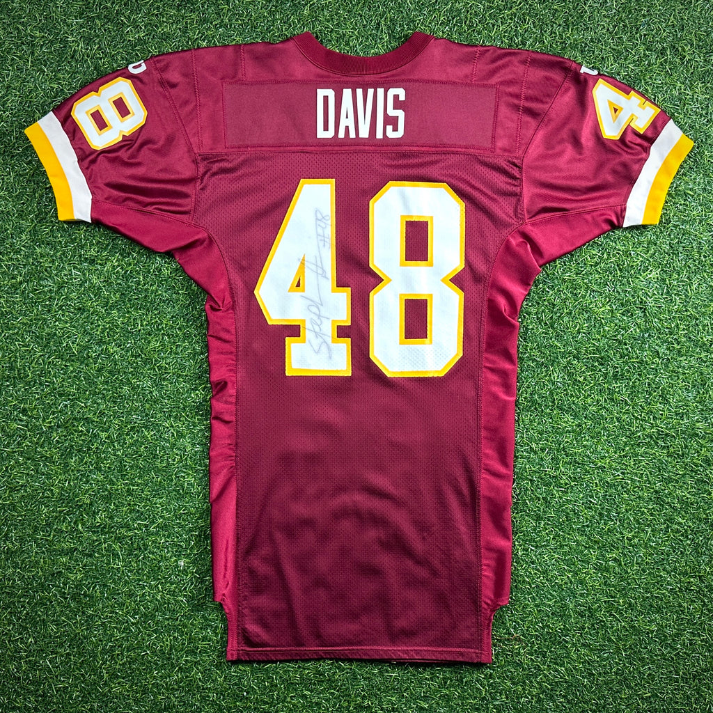 1997 Wilson NFL Game Issued Jersey Washington Redskins Stephen Davis Autograph