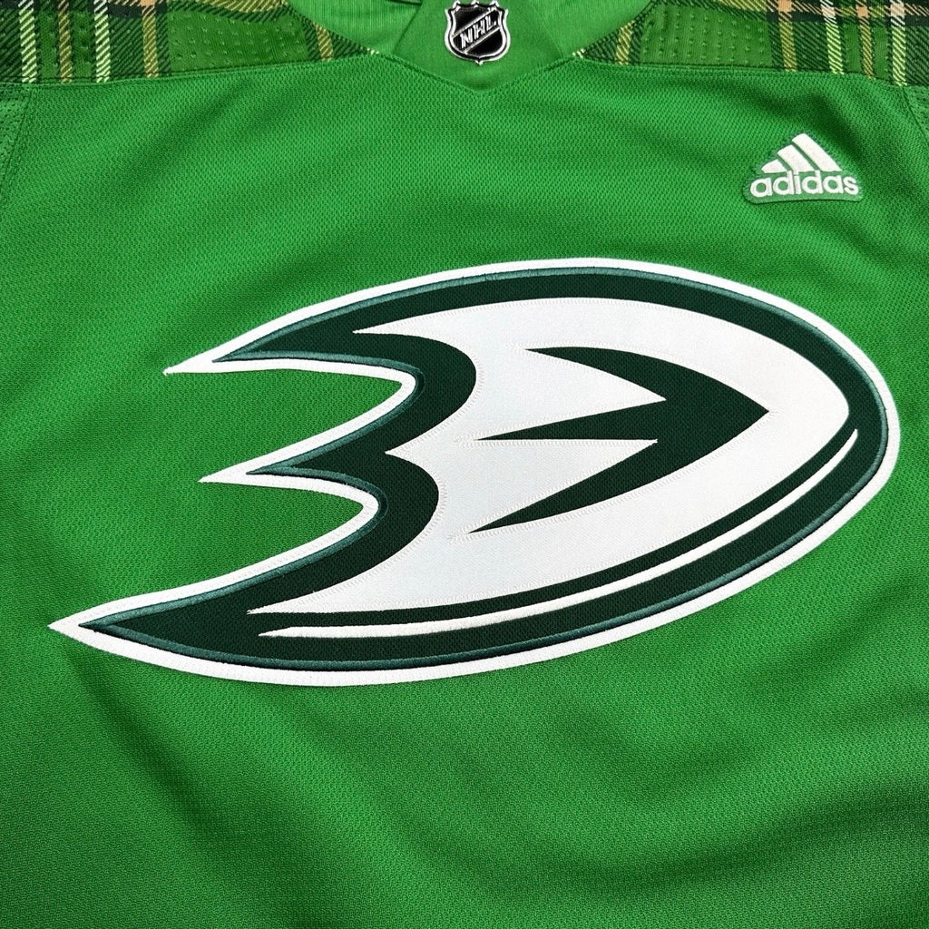 3/18/2018 Adidas NHL Team Issued Jersey Anaheim Mighty Ducks St Patrick’s Day 58