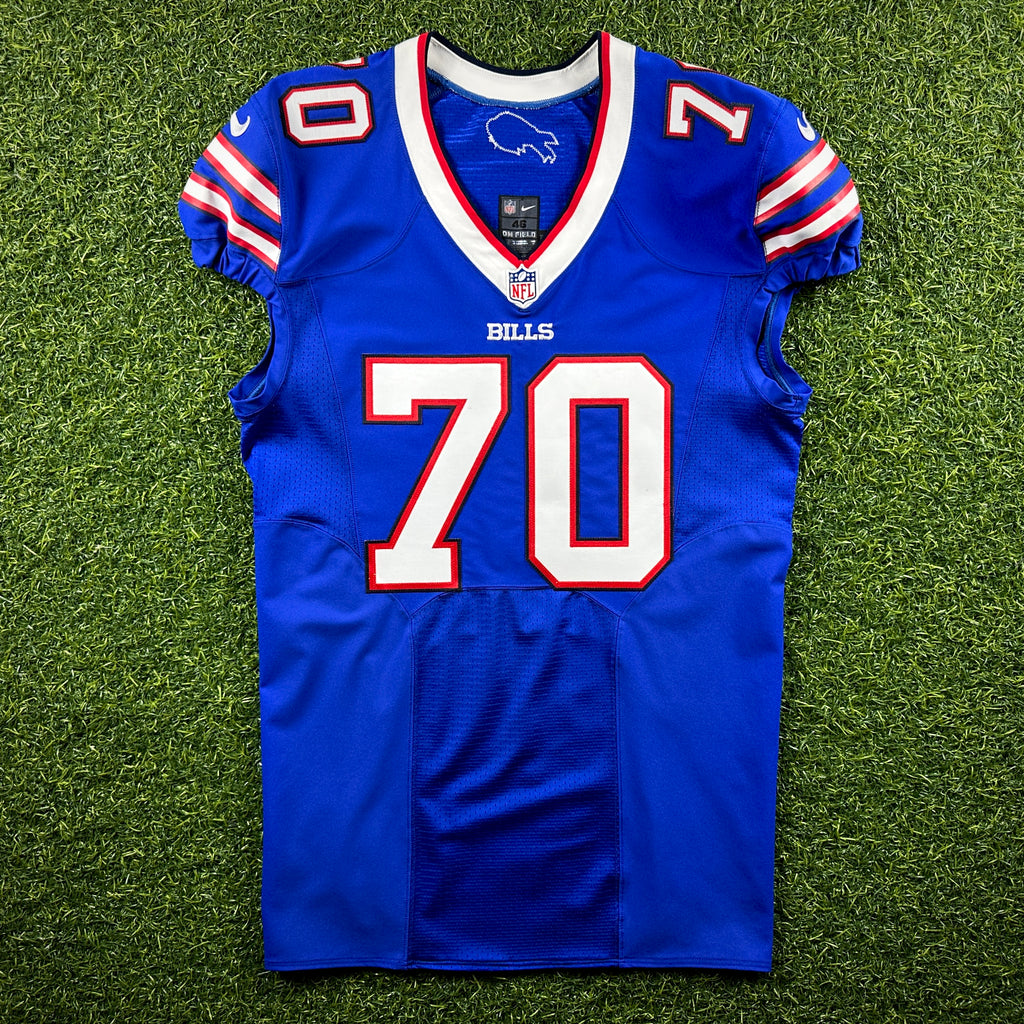 2016 Nike NFL Team-Issued Game Jersey Buffalo Bills Eric Wood Sz. 46 LINE COA