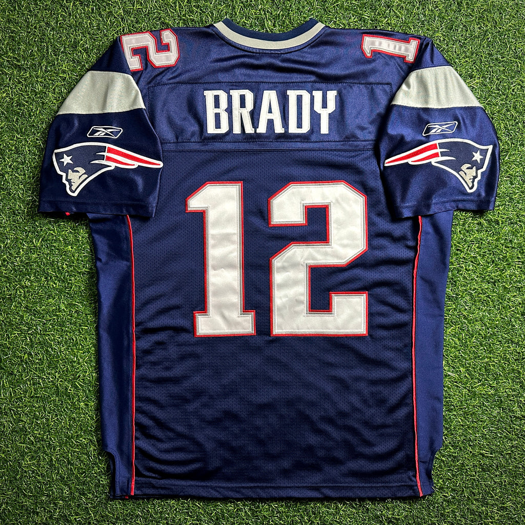 2004 Reebok NFL Authentic Jersey New England Patriots Tom Brady Sz 50 Super Bowl
