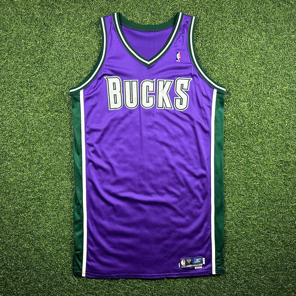 2003/04 Reebok NBA Team Issued Game Jersey Milwaukee Bucks Sz. 54 Berlin WI