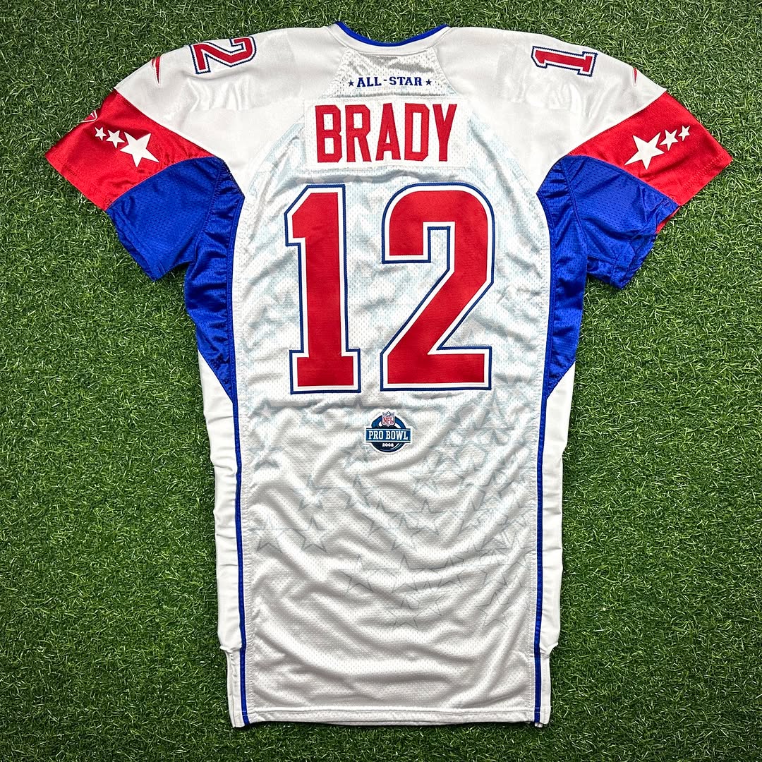 2008 Reebok NFL Authentic Game-Issued Jersey AFC Pro Bowl Tom Brady New England Patriots Sz. 48