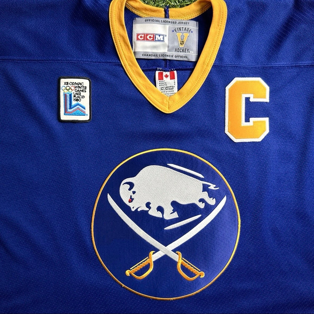 CCM NHL Vintage 1980 Jersey Buffalo Sabres Danny Gare Throwback Sz. L Olympics