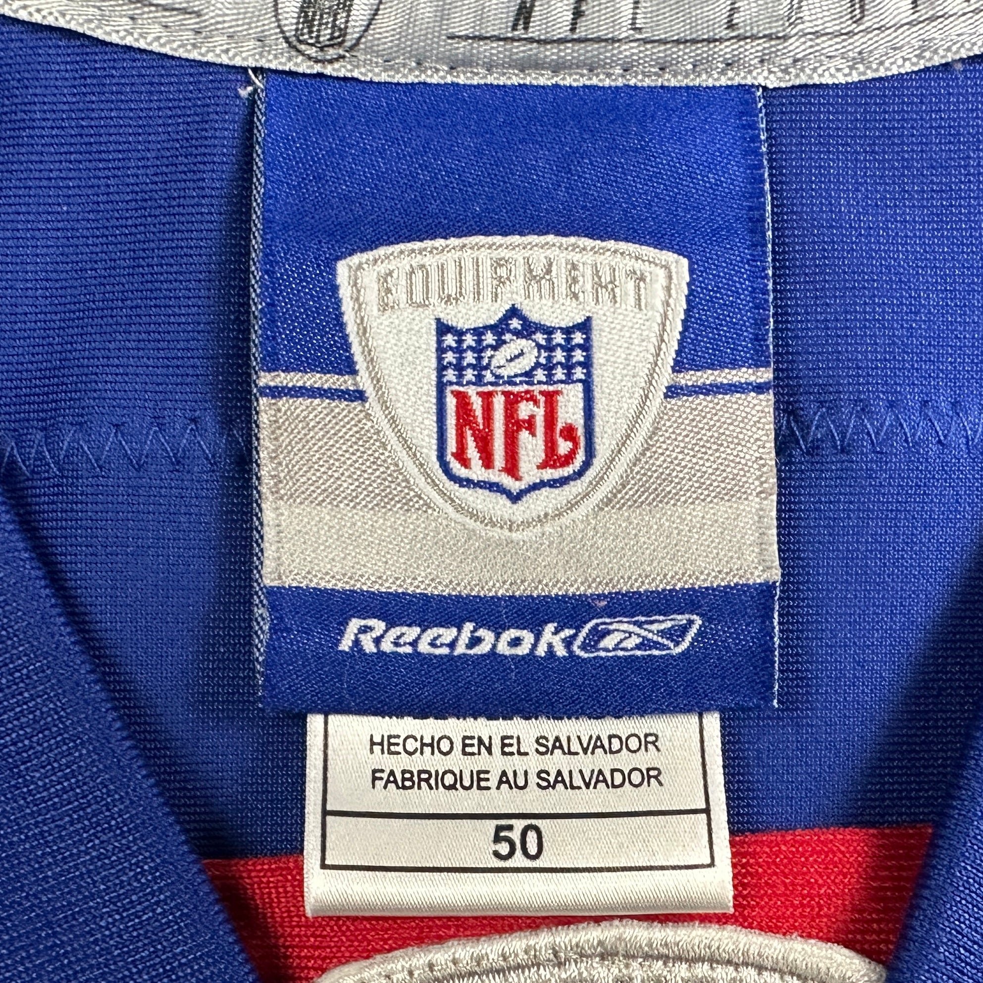 2005 Reebok NFL Authentic Jersey New York Giants Eli Manning Sz. 50 Vintage