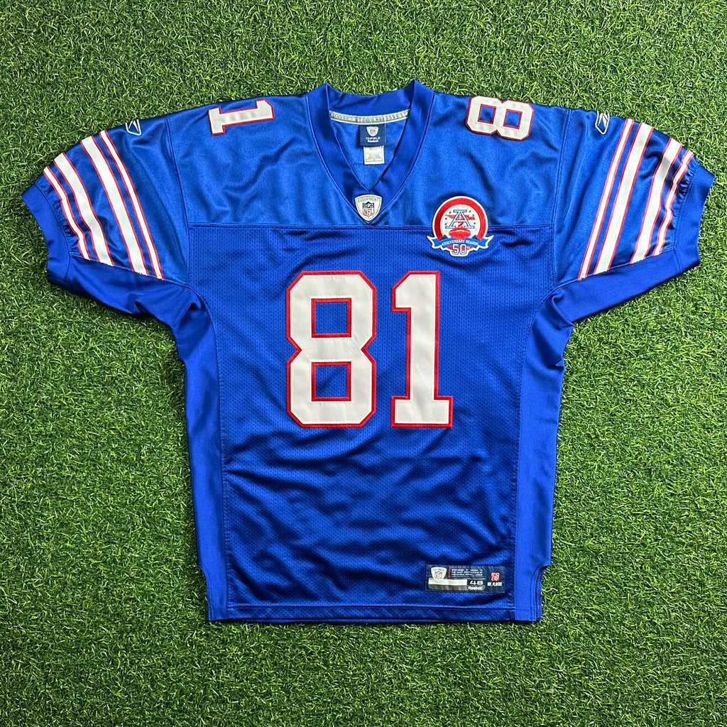2009 Reebok NFL Authentic Throwback Jersey Buffalo Bills Terrell Owens Sz. 48 Vintage HOF