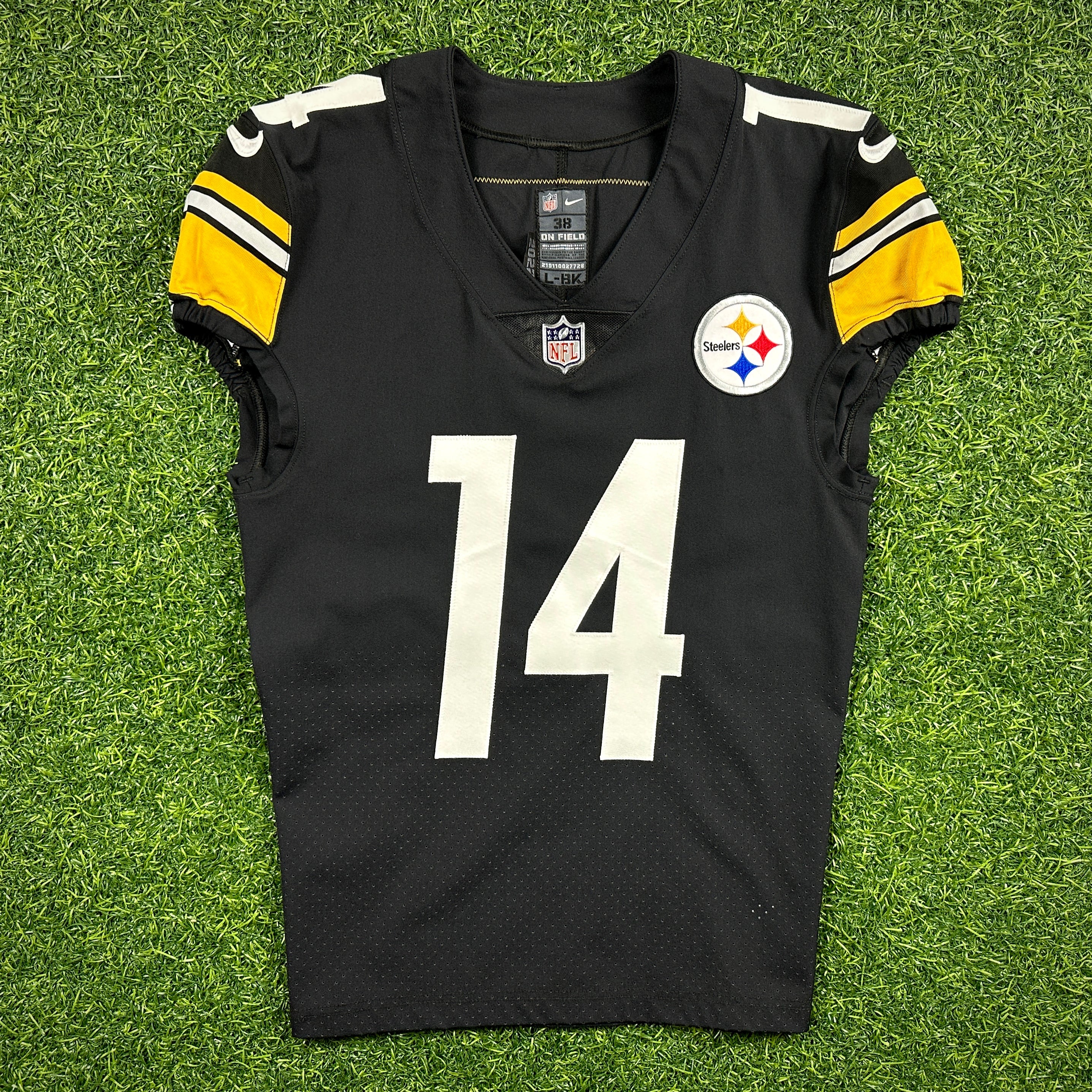 2022 Nike NFL Team Issued Game Jersey Pittsburgh Steelers George Pickens Rookie Sz. 38 L-BK