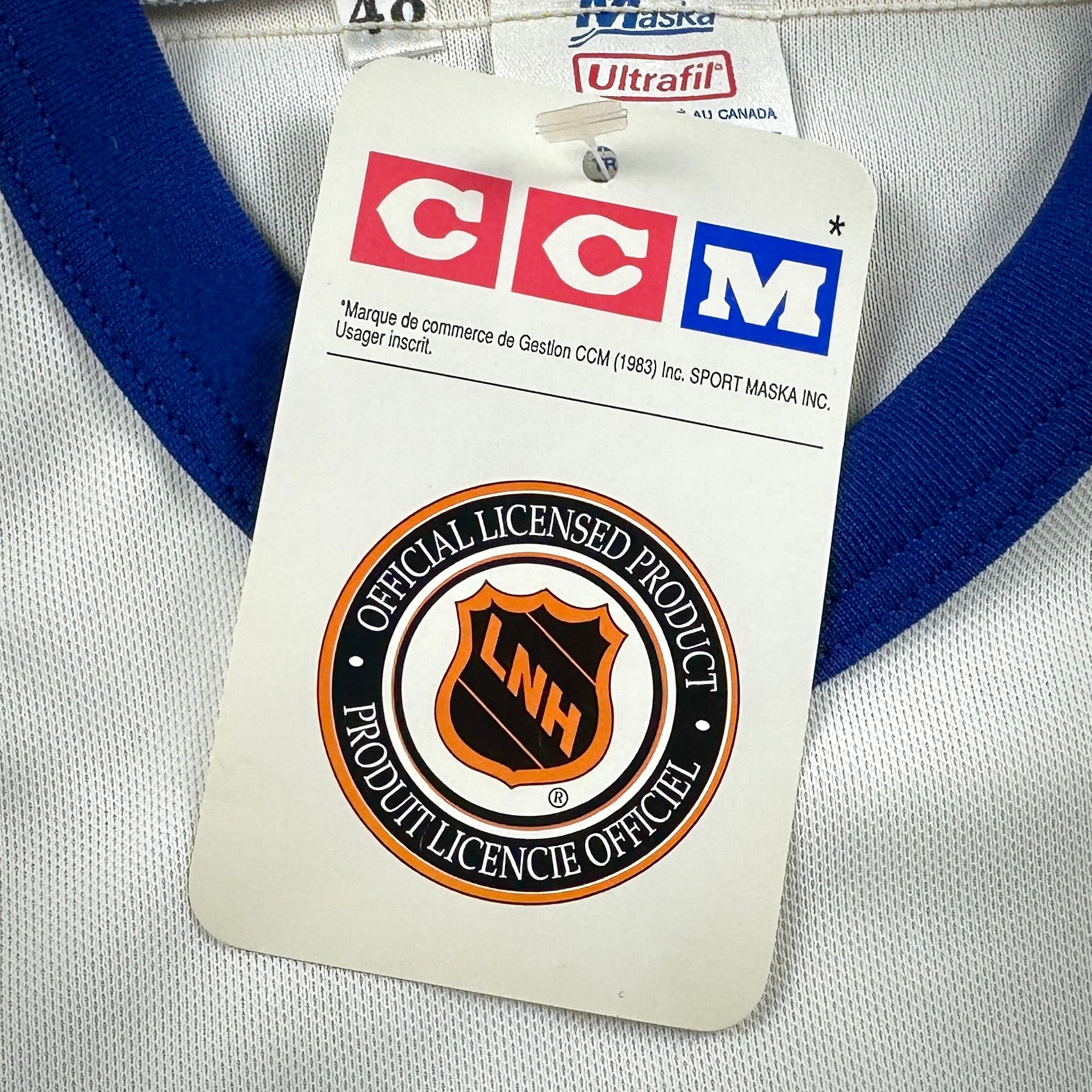 New! 1992 CCM NHL Center Ice Authentic Jersey Buffalo Sabres Sz. 48 Vintage NWT