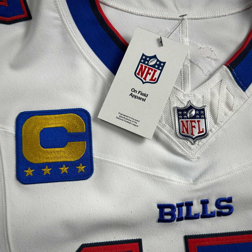 New! 2025 Nike NFL Vapor FUSE Elite Authentic Jersey Buffalo Bills Josh Allen Sz. 48 White Road