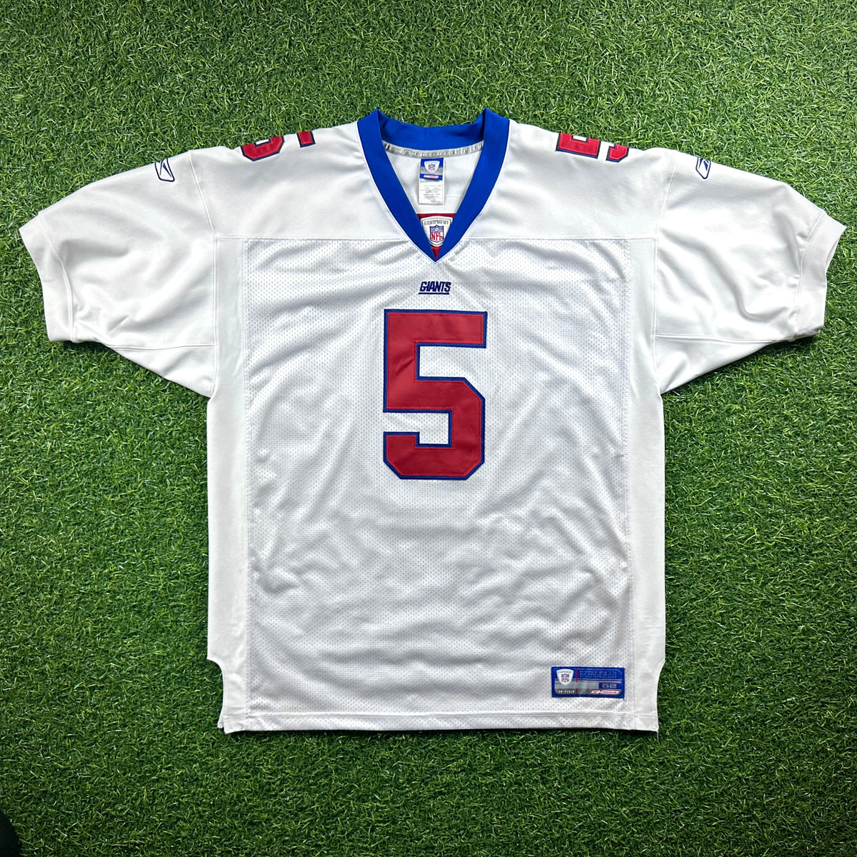 2003 Reebok NFL Authentic Jersey New York Giants Kerry Collins Sz. 52 Vintage