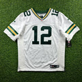 New! 2014 Reebok NFL Elite Authentic Jersey Green Bay Packers Aaron Rodgers Sz. 52 White Away