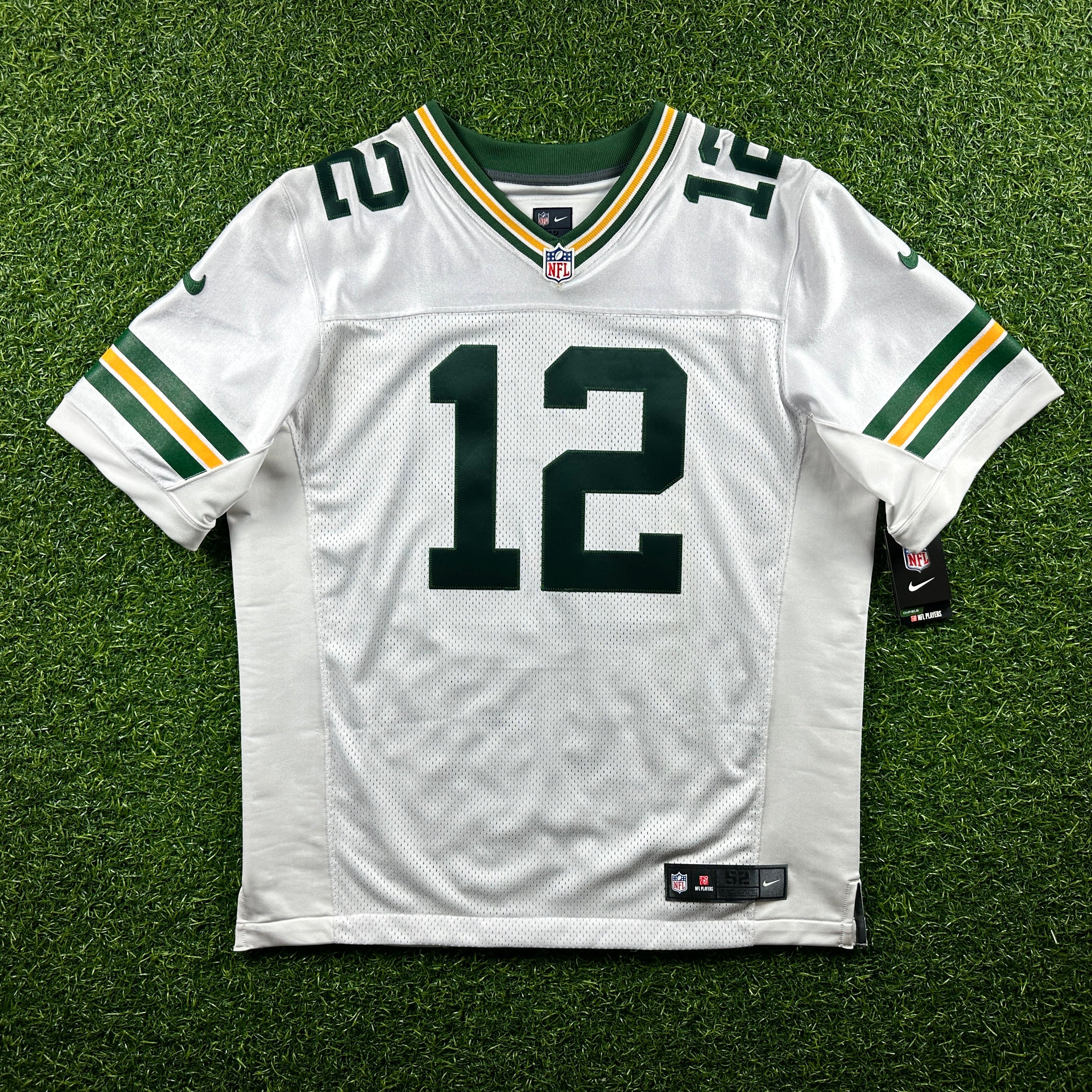 New! 2014 Reebok NFL Elite Authentic Jersey Green Bay Packers Aaron Rodgers Sz. 52 White Away