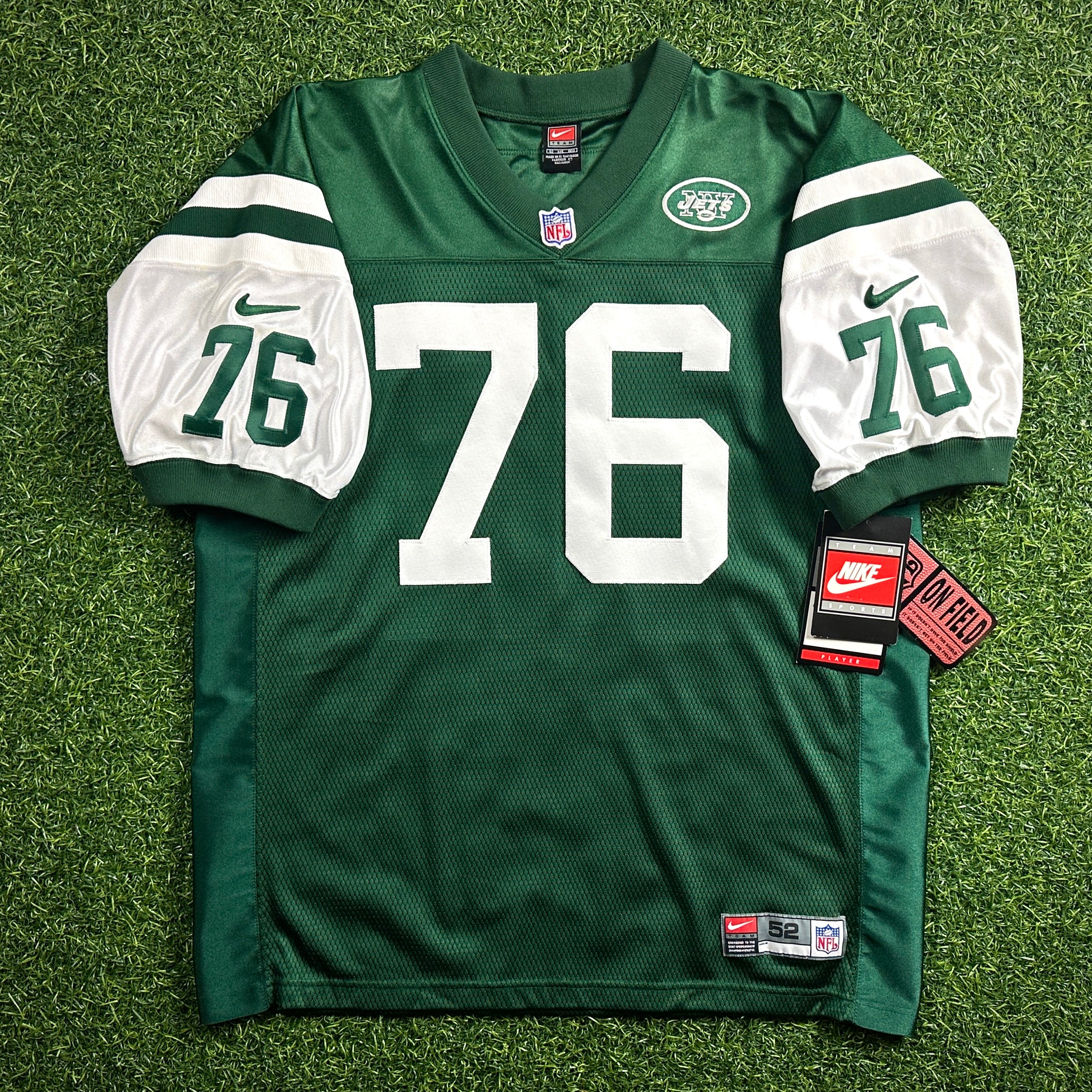 New! 2000 Nike NFL Authentic Jersey New York Jets Jumbo Elliott Sz. 52 NWT