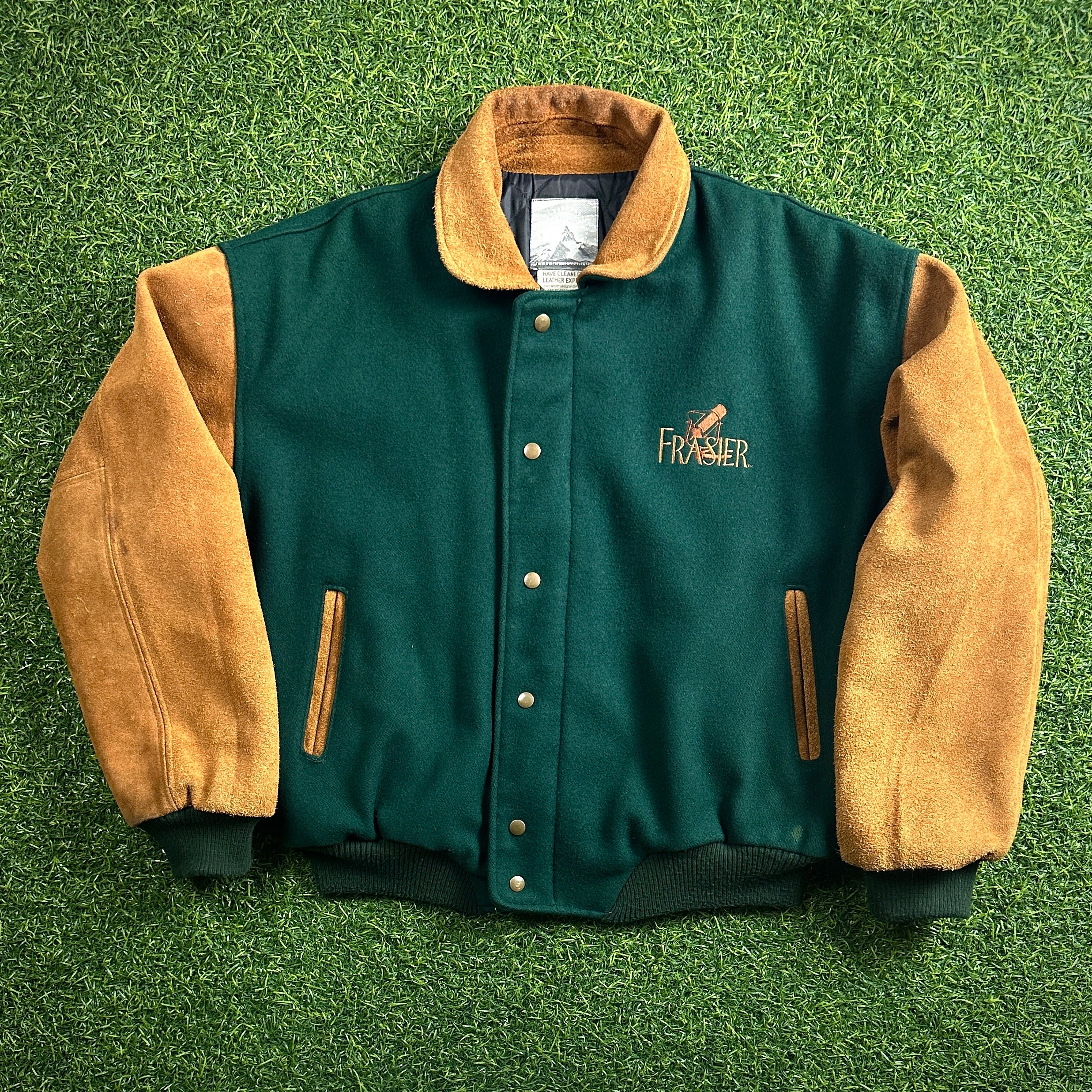 Paramount Pictures NBC Frasier Cast & Crew Jacket Sz. L 90’s Vintage Leather