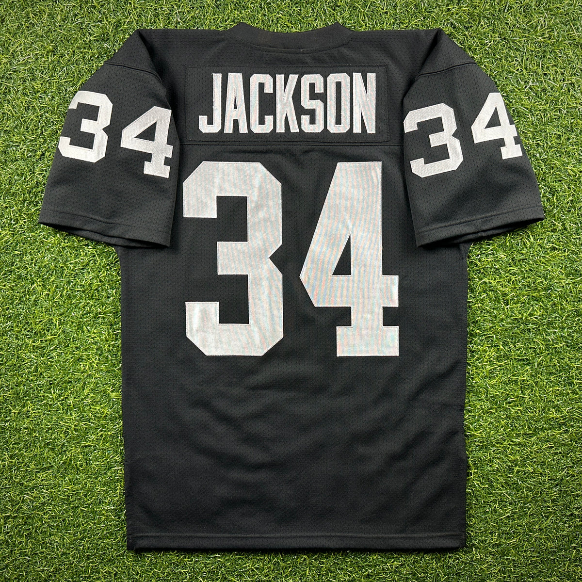 New! Mitchell & Ness NFL 1990 Authentic Jersey Los Angeles Raiders Bo Jackson Sz. 40 (M) Throwback