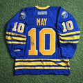 CCM NHL Jersey 1996 Buffalo Sabres Throwback Brad May Autograph Sz. L Vintage