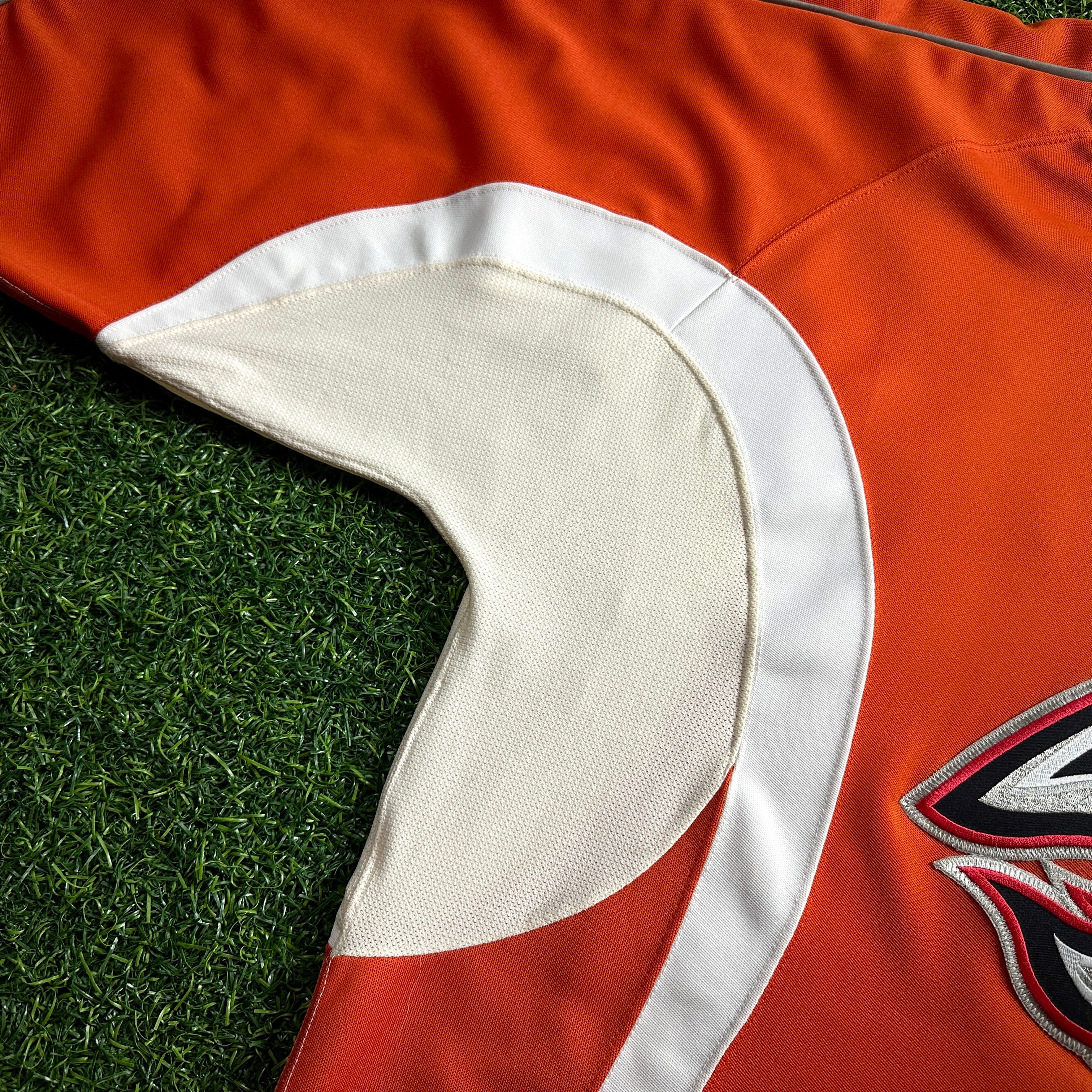 2005 Reebok NHL Team Issued Jersey Buffalo Sabres Practice Orange Sz. 56 Vintage